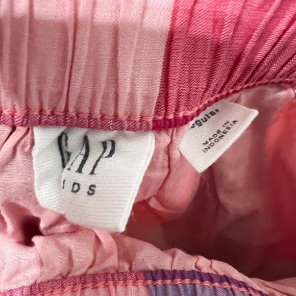 GAP KIDS Summer Spring Plaid Cotton Skirt Girls Large Pink Green Blue - Picture 5 of 5